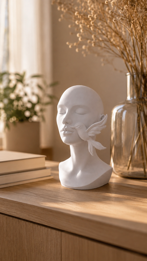 Visage avec Colibris