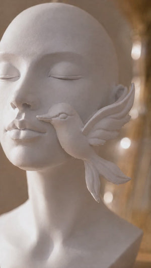 Visage avec Colibris